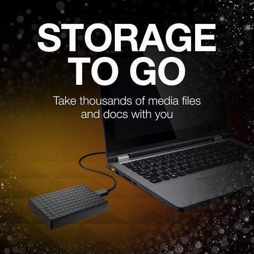  Seagate Expansion 3TB Portable External Hard Drive USB 3.0 (STEA3000400),Black