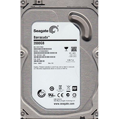  ST2000DM001 Seagate 2-TB 7.2K 3.5 6G SATA HDD