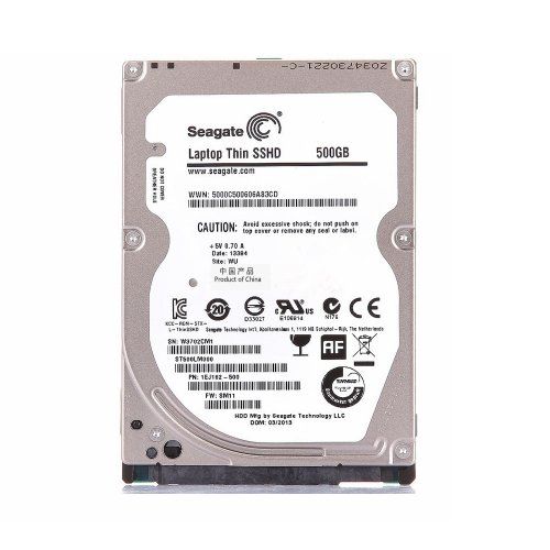  SEAGATE ST500LM000 SSHD 500GB 5400RPM 64MB SATA 6.0Gb/s 2.5 Solid State Hybrid Drive