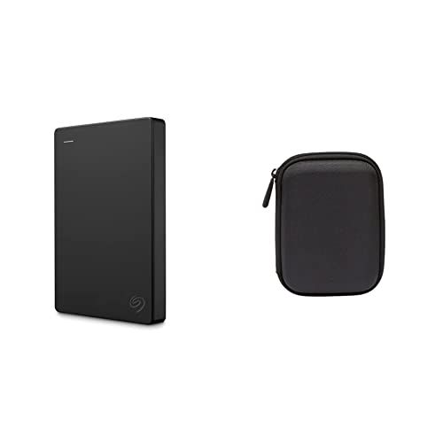  Seagate Portable 1TB External Hard Drive HDD USB 3.0 for PC Laptop and Mac (STGX1000400) & AmazonBasics External Hard Drive Portable Carrying Case