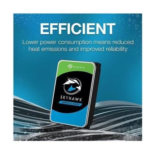  Seagate Skyhawk ST4000VX013 4 TB Hard Drive - 3.5 Internal - SATA (SATA/600) - Network Video Recorder, Video Surveillance System Device Supported