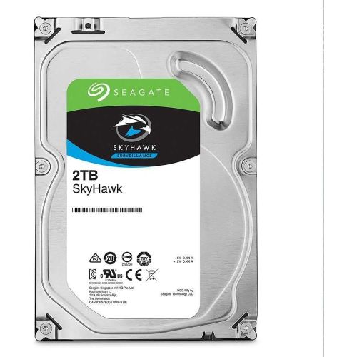  Seagate ST2000VX015 3.5 in. 256 MB & 2TB Skyhawk Lite Surveillance Internal Hard Drive HDD