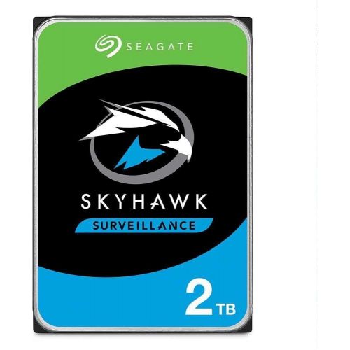  Seagate ST2000VX015 3.5 in. 256 MB & 2TB Skyhawk Lite Surveillance Internal Hard Drive HDD