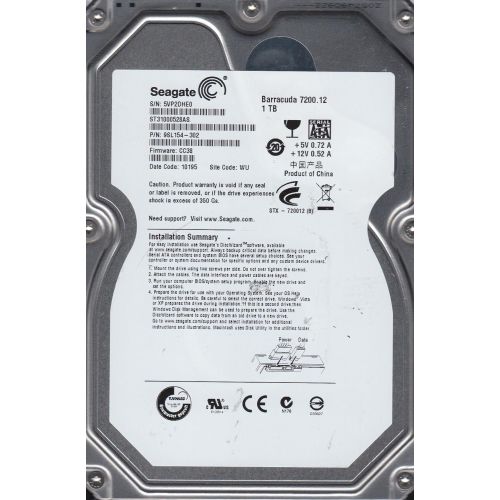  Seagate ST31000528AS 1TB Hard Drive