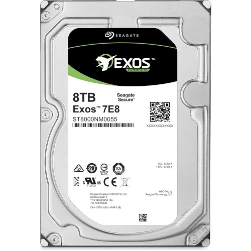  Seagate 8TB Enterprise Capacity 3.5 HDD 7200RPM SATA 6Gbps 256 MB Cache Internal Bare Drive (ST8000NM0055)