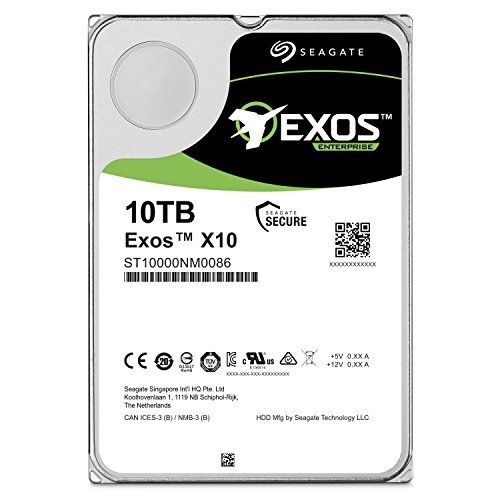  Seagate Exos x10 10TB SATA 6Gb/s 256MB Cache Enterprise Hard Drive 3.5 (ST10000NM0086)