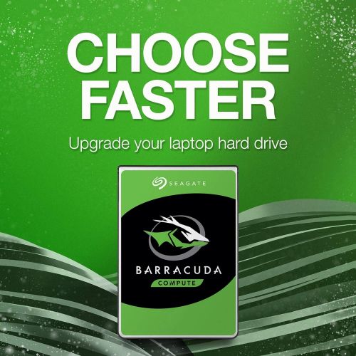  Seagate BarraCuda 1TB Internal Hard Drive HDD ? 2.5 Inch SATA 6 Gb/s 5400 RPM 128MB Cache for PC Laptop ? Frustration Free Packaging (ST1000LM048)