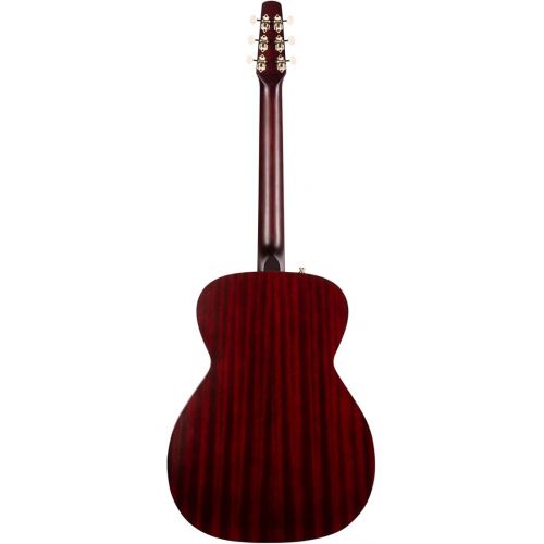  Seagull 6 String Acoustic-Electric Guitar, Right, Ruby Red (052424)