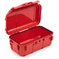 Seahorse 57 Micro Hard Case (Red, Rubber Liner and Mesh Lid Retainer)