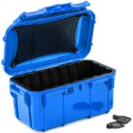 Seahorse 58 Micro Hard Case (Blue, Rubber Liner and Mesh Lid Retainer)