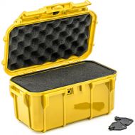 Seahorse 58 Micro Hard Case (Yellow, Foam Interior and O-Ring)