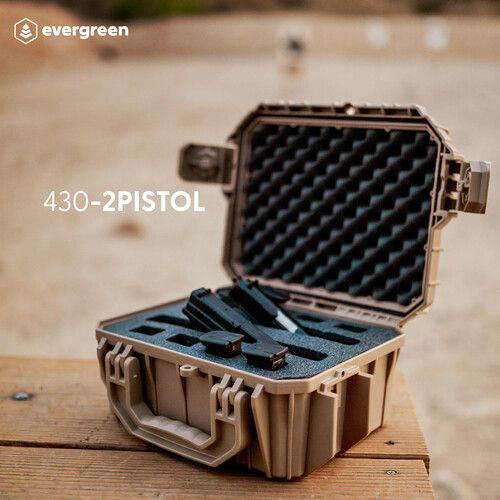  Seahorse SE430 Hard Shell Protective Case with Pistol Foam with Keyed Metal Locks (Desert Tan)