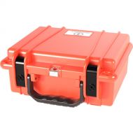 Seahorse 300FP1 Single Pistol Case with?Plastic Keyed Locks?(Foam, International Orange)