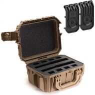 Seahorse SE430 Hard Shell Protective Case with Pistol Foam with Keyed Plastic Locks (Desert Tan)