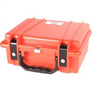 Seahorse 300FP1 Single Pistol Case with?Metal Keyed Locks?(Foam, International Orange)