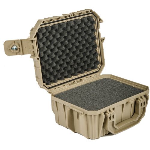  Seahorse SE430 Hard Shell Protective Case with Pistol Foam with Default Locks (Desert Tan)