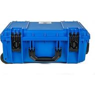 CVPKG Presents Blue Seahorse 830 case. with Wheels and Handle. with Foam.