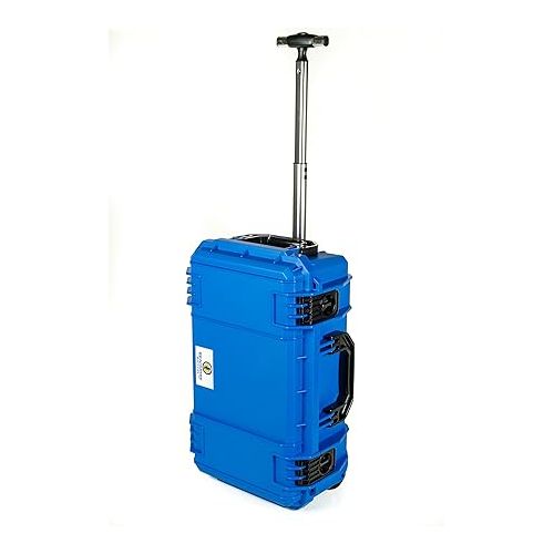  CVPKG Presents Blue Seahorse 830 case. with Wheels and Handle. with Foam.