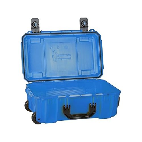  CVPKG Presents Blue Seahorse 830 case. with Wheels and Handle. with Foam.