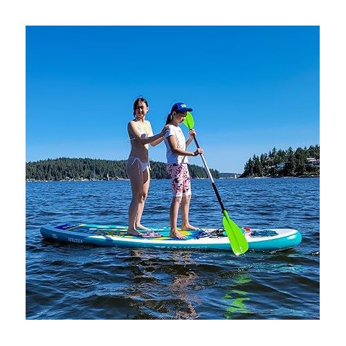  Seamax SeaDancer 108 Inflatable SUP Package, Dimensions L10'8ft x W32 x T6, Blue or Orange
