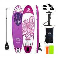 Seamax LANYU BAUER Sup Paddle Board, Sup Inflatable Kayak, Non-Slip Inflatable Paddle Board with Three Fins,Adjustable Aluminum Paddle,Adjustable Backpack and so on