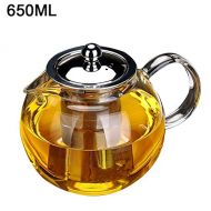 Seasaleshop Glas Teekanne, Induktionsherd Hitzebestandigem Glas Teekanne mit Herausnehmbarem Edelstahlsieb fuer die Herstellung von Tee und Kochendem Tee 650/960/1300ml
