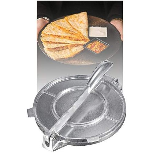  [아마존베스트]Seasaleshop Tortilla Press Papadum Maker Roti-PresseChapati Press 20 cm Aluminium Dough Press Tortilla Maker for Delicious Tortillas Empanadas Dumplings Caribbean Kebabs Crepes.