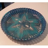 /SeasideVintage508 Vintage painted glass divided dish