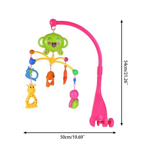  Seaskyer Baby Bed Bell Toys Crib Mobile Musical, Plastic Hanging Rattles with Lights and Music, Baby...