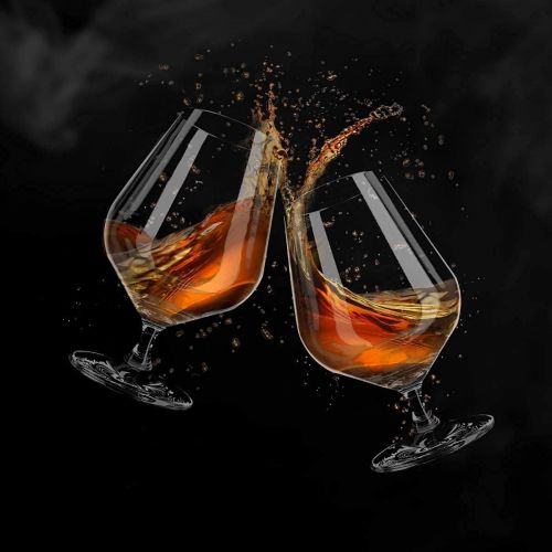  [아마존베스트]Season STORY Large Brandy Snifters Cognac Glass Set of 2 - 22oz LEAD FREE CRYSTAL Giant Snifter Stemmed Liquor Glasses for Drinking White Hennessy Drink Ararat brandy Extra Bourbon