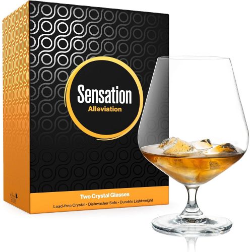  [아마존베스트]Season STORY Large Brandy Snifters Cognac Glass Set of 2 - 22oz LEAD FREE CRYSTAL Giant Snifter Stemmed Liquor Glasses for Drinking White Hennessy Drink Ararat brandy Extra Bourbon