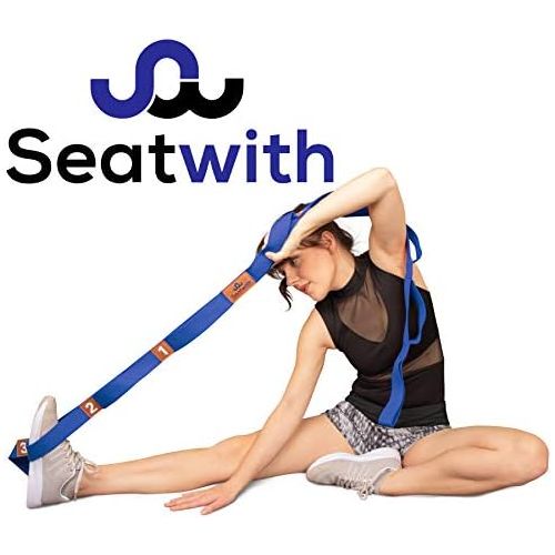  [아마존베스트]Seatwith Exercise Strap With 10 Loops, Yoga Strap, 200 X 4 Cm, Stretch Strap For Greater Mobility, Includes Transport Bag And Training Instructions (English Language Not Guaranteed