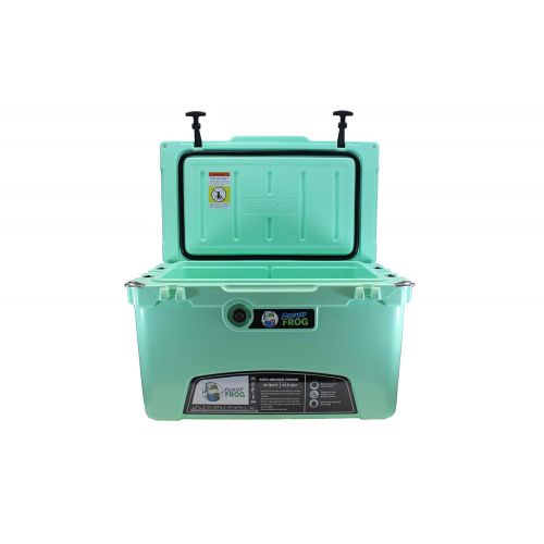  Seavilis Frosted Frog Mint 45 Quart Ice Chest Heavy Duty High Performance Roto-Molded Commercial Grade Insulated Cooler