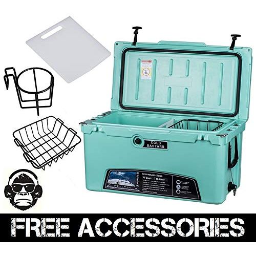  Seavilis 75QT Seafoam Green Cold Bastard Rugged Series ICE Chest Cooler Free Accessories YETI Quality Free S&H