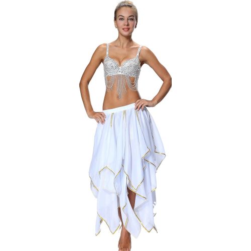  Seawhisper Sequin Chiffon Skirt for Women Costume