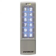Seco-Larm SECO-LARM SK-2323-SPQ Mullion-Style Weatherproof Digital Access Keypad; 12~24 VAC/VDC operation; 1,010 Users (Output #1: 1,000 users/Output #2: 10 users); 2 Form C relays, eac