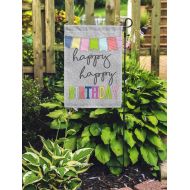 /Secondeast Happy Birthday Party Celebrate Home & Garden Flag