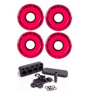 Sector 9 Nineball 58mm 78a Skate Cruiser Wheels Pink + Independent Bearings