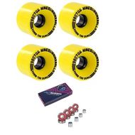 Sector 9 Nineball 58mm 78a Skate Cruiser Wheels Yellow+ Cal 7 Bearings