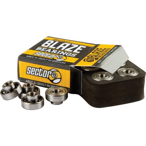  Sector 9 Precision Skateboard Longboard Bearings - Blaze Built In Spacer by Sector 9