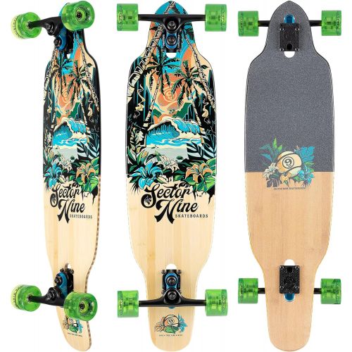  Sector 9 Longboard Aina Striker Kicktail Drop Thru 9.5 x 36.5