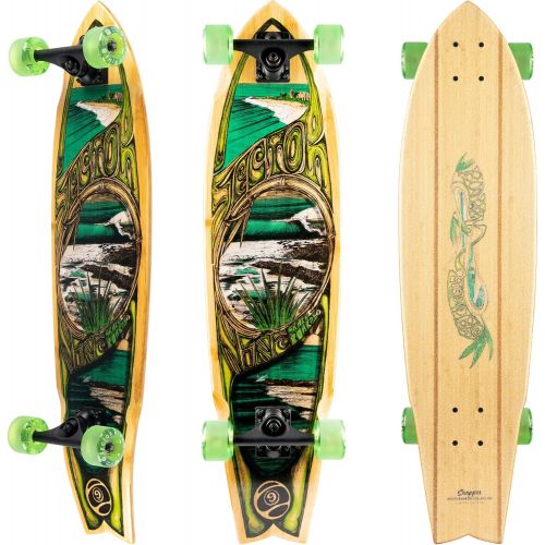  Sector 9 Snapper Bamboo Construction Complete Longboard, 34.0 x 8.75