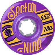 Sector 9 Top Shelf 65mm 78a Purple Center Set Skate Wheels