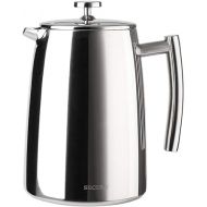 Secura French Press Coffee Maker, 50-Ounce, 18/10 Stainless Steel Insulated Coffee Press with Extra Screen