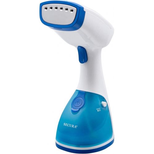  [아마존베스트]Secura Instant-Steam Handheld Garment and Fabric Steamer with Stainless Steel Soleplate and Accessories, 1000-Watt 360° Rotating Non-Bind Cord (2-Year Warranty)