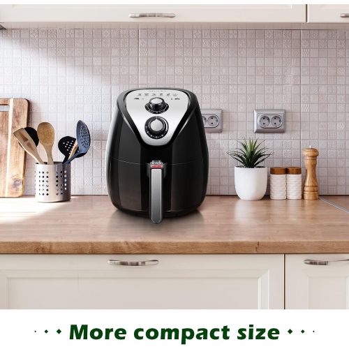  Secura Air Fryer 3.4Qt / 3.2L 1500-Watt Electric Hot XL Air Fryers Oven Oil Free Nonstick Cooker with/Recipes for Frying, Roasting, Grilling, Baking