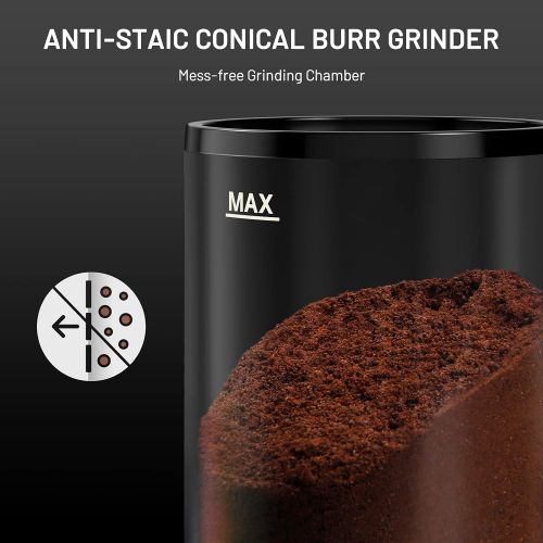  Secura Conical Burr Coffee Grinder, Adjustable Burr Mill with 35 Grind Settings, Electric Coffee Bean Grinder for 2-12 Cups