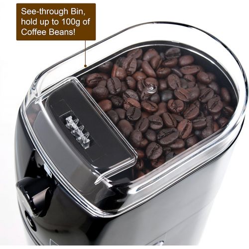  [아마존베스트]Secura Electric Burr Coffee Grinder Mill, Adjustable Cup Size, 17 Fine to Coarse Grind Size Settings for Drip, Percolator, French Press and Turkish Coffee Makers, Black
