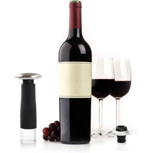  [아마존베스트]Secura 7 Pieces Wine Accessories Set Electric Wine Opener, Foil Cutter, Wine Saver Vacuum Pump and 2 Wine Stoppers