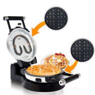 Secura 360 Rotating Belgian Waffle Maker w/Removable Plates